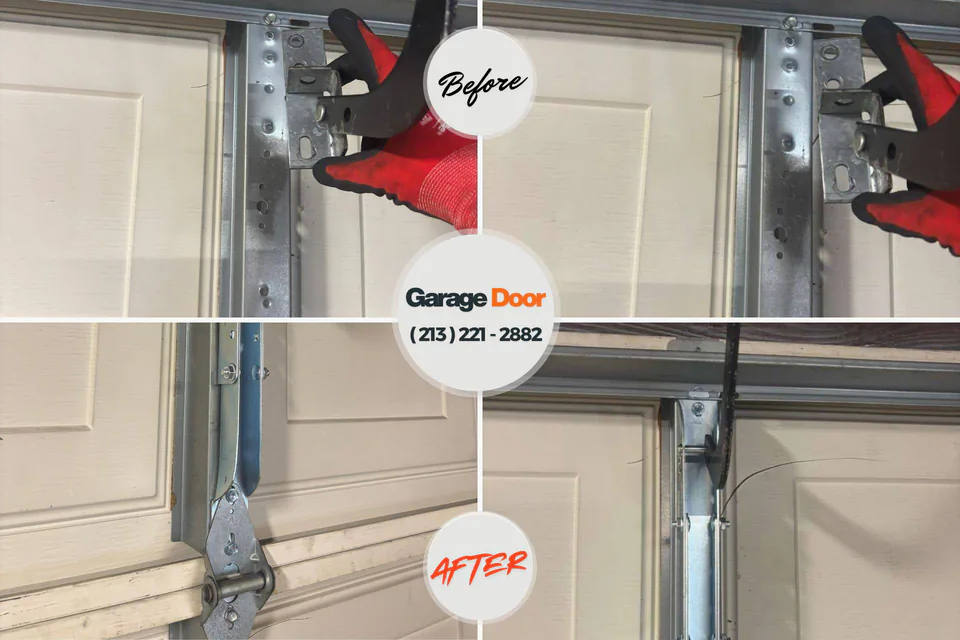 Before and after: garage door repair 32966